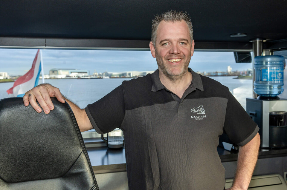 Maurits Duizendstra inside wheelhouse